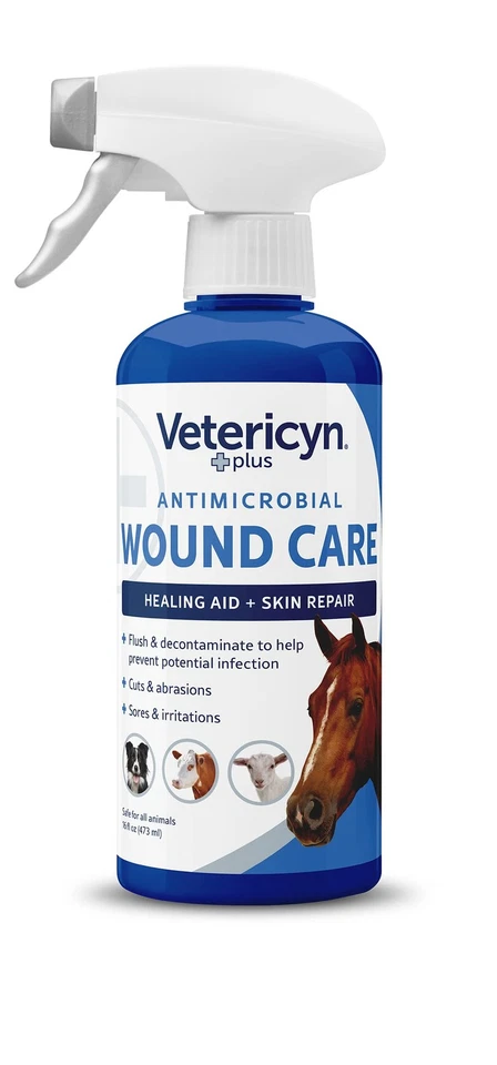 Plus Horse Wound Care Spray | Equine Healing Aid and Skin Repair, Clean Wound... - Image 1 of 1