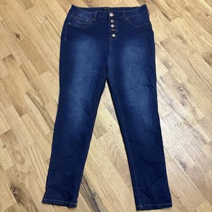 AG Denim Jeans Womens Skinny Size 12 Button Fly High Waisted Stretch - Picture 1 of 5
