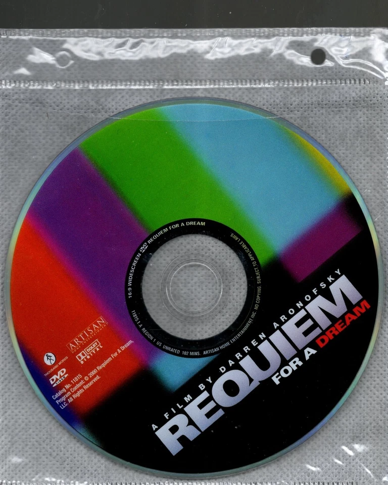 Requiem for a Dream (2000) DVD  *DISC ONLY* = REGION 1 - Jennifer Connelly - Image 1 of 1