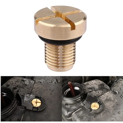 Brass Coolant Expansion Tank Drain Screw +Washer For BMW E36 E39 E46 17111712788 - Image 1 of 4