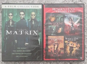 The Matrix/Resident Evil 8 DVD Movie Collection Bundle (Keanu Reeves, Mila Jovo) - Picture 1 of 4