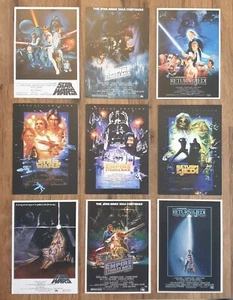 Star Wars Postkarten x 9. Neue Hoffnung, Imperium schlägt zurück Rückkehr der Jedi usw. - Bild 1 von 1