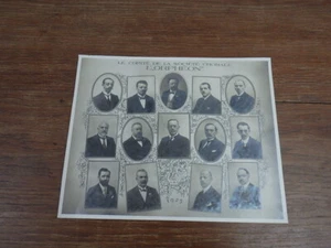 Grande Photographie ancienne LE COMITE DE LA SOCIETE CHORALE L'ORPHEON 1925 - Picture 1 of 1