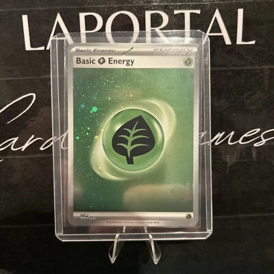 Basic Grass Energy (Cosmos Holo) 001 Sv01: Scarlet & Violet Base Set Holo - Image 1 of 2