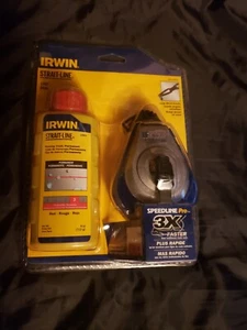 Irwin Strait-Line 100' Chalk Line Reel with RED Chalk. 2 pcs.  #2031320DS  - Picture 1 of 2