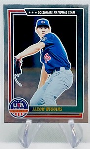 2022 USA Stars & Stripes Jaxon Wiggins Silver Foil Parallel #40 - Chicago Cubs