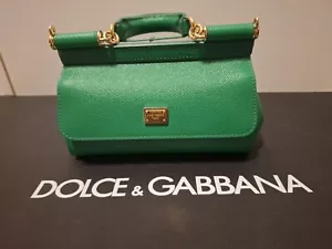 Dolce & Gabbana Tasche Sicily Bag NEU Umhängegurt Staubbeutel Rechnung Etikett - Bild 1 von 22