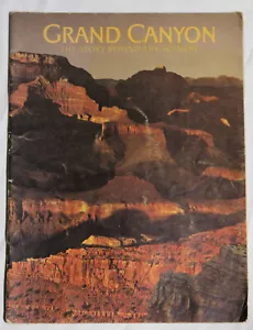VINTAGE GRAND CANYON SOFTCOVER SCENERY BOOK WITH MAP 1968 2nd PRINTING - Picture 1 of 3