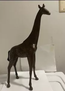 Mid century solid Bronze Large Giraffe - Picture 1 of 5