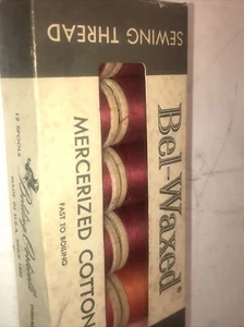 belding corticelli bel-waxed mercerized cotton thread new old stock vintage pink - Picture 1 of 10