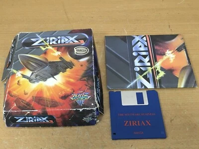 Ziriax Amiga Game Boxed With Disc And Poster Retro Computer - Image 1 of 4