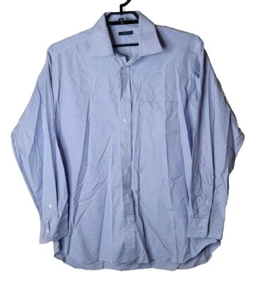 Burberry London Men's Blue Plaid Button Down Shirt Size 17/35 XL t75 - Image 1 of 4