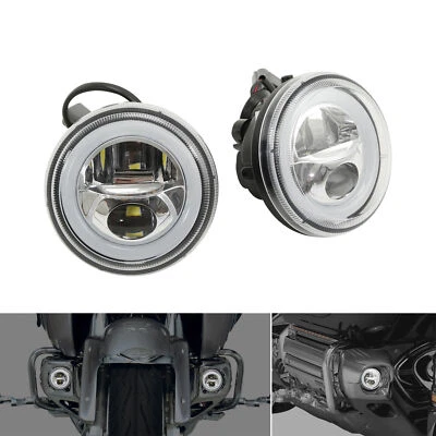 DOT LED Driving Fog Light Fit For Honda Goldwing 1800 GL1800 2006-2010 2012-2017 - Image 1 of 4