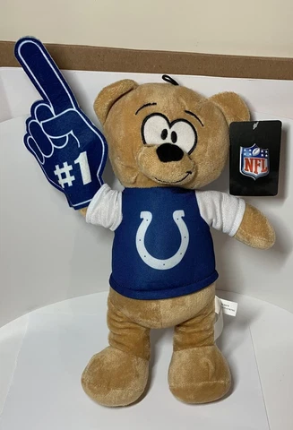 2019 "Good Stuff" Plush 13 in. Teddy Bear for Indiana Colts NFL Team with Tag Cover