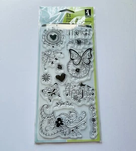 Inkadinkado klare Briefmarken 13 Stück Fancy That - Bild 1 von 6