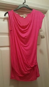 Nicki Minaj Twist Front, Cowl neck Rayon Top, Pink, Sz. SM. - Picture 1 of 2