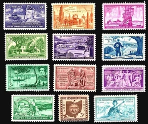 1953 US Stamp Sct#1017-28 Commemorative Year Set 12PC MNH - Picture 1 of 1