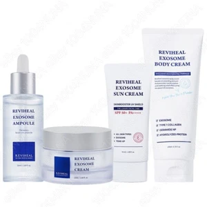 REVIHEAL Exosome Ampoule + Cream +Sun Cream + Body Cream SET Korean Skin Care - Picture 1 of 3