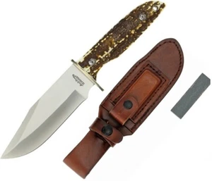 Schrade Uncle Henry Staglon Bowie Knife 7Cr17MoV Steel - Picture 1 of 10
