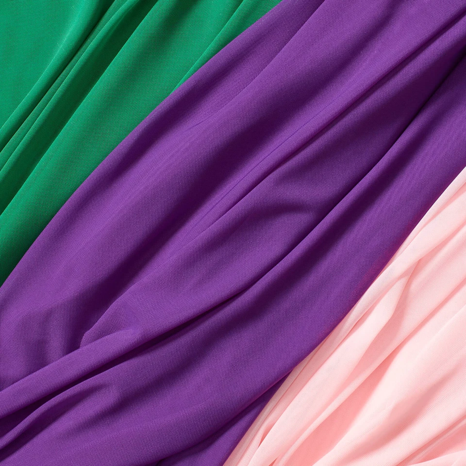 Power Mesh Stretch Nylon Spandex 100 GSM Sheer Lightweight Fabric By The Yard - Image 1 of 1