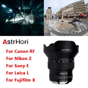 AstrHori 12mm F2.8 Ultra-Wide Angle Fisheye Lens for Canon Nikon Sony L-Mount - Picture 1 of 9