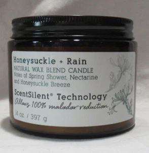 Kirkland's Natural Wax Blend 14 oz Jar 3-Wick Candle HONEYSUCKLE + RAIN - Picture 1 of 3