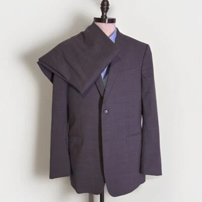 $2950 CURRENT Z Zegna Gray Suit Jacket Pants US 44 Long W34 IT56 Wool Tall - Image 1 of 4