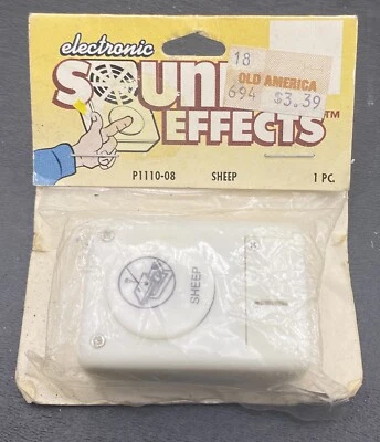 Vintage Electronic Sound Effects Sheep Sound Push Button Gag Fun Laughter Party - Image 1 of 2