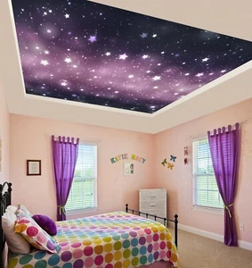 3D Rosa Sterne 542 Geschäft Tapete Wandgemälde Selbstklebend Handel Zoe - Bild 1 von 5