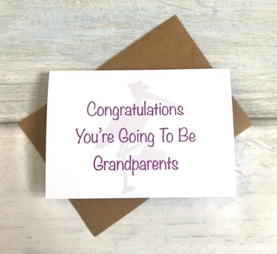 Congratulations You’re Going To Be Grandparents Card New Baby (Blank Inside) - Image 1 of 2