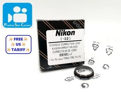 🎦👀✨Unused✨ Nikon -3.0 D Diopter Correction Lens Eyepiece for F F2 F3 JAPAN - Image 1 of 4