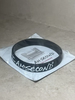 Pulsera I Am Second Pulsera Goma Silicona Blanco y Negro Nueva Foto 1 de 2