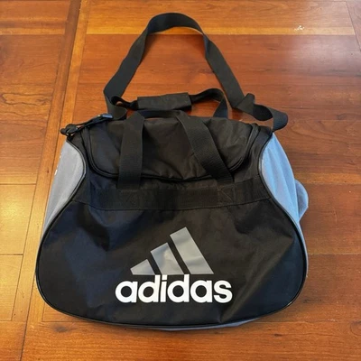 Bolsa de viagem Adidas Diablo - Pequena preta e cinza - Imagem 1 de 4