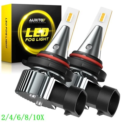 GOLDEN YELLOW 9145 9140 H10 LED Fog Driving Light Bulbs Bright 4000LM Kit 2/10x - Image 1 of 4