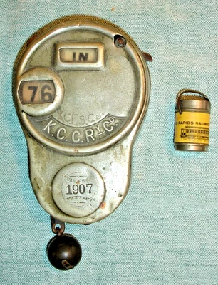 KANSAS CITY CABLE RAILWAY CO REGISTRO DE TARIFAS ADJUNTO AL CINTURÓN DEL CONDUCTOR/1 # 5,1 OZ Foto 1 de 4