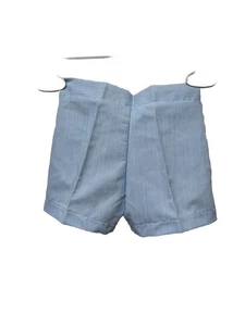 Vtg Nursery Rhyme SeerSucker Blue White Baby Boy Shorts 6/12 Mths Coastal Prep - Picture 1 of 4