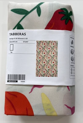 IKEA TABBERAS Tablecloth, Wipeable Patterned/Multicolor, 57" x 94"  New - Image 1 of 4