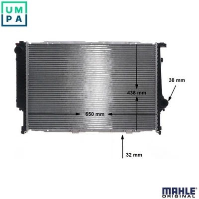 RADIATOR ENGINE COOLING CR 287 000S FOR BMW M60B30 3.0L M60B40 4.0L M62B44 4.4L - Image 1 of 4