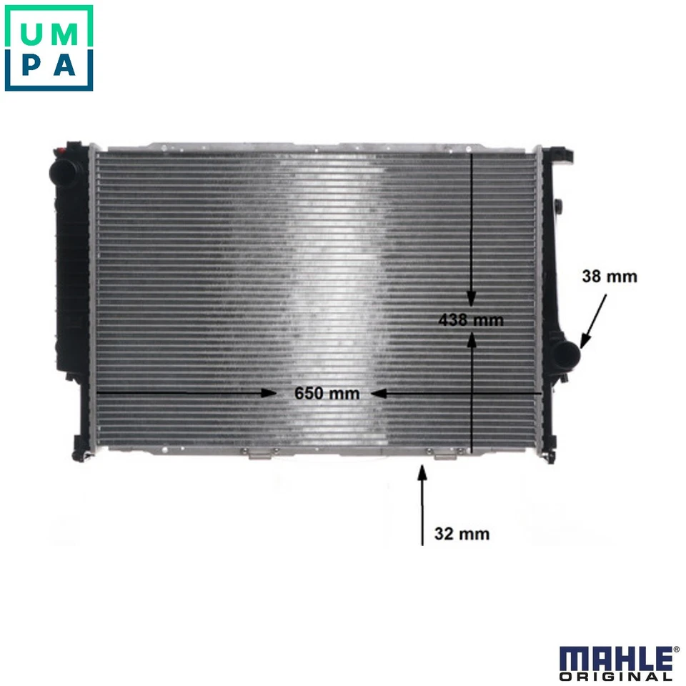 RADIATOR ENGINE COOLING CR 287 000S FOR BMW M60B30 3.0L M60B40 4.0L M62B44 4.4L - Image 1 of 4