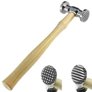 Texturing Hammer Metal Surface Design Hammering Checkered & Strips Patterns - Picture 1 of 8