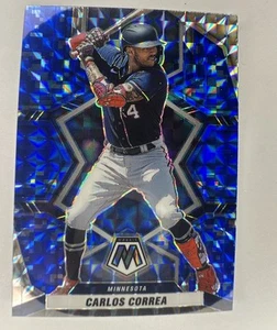 2022 Panini Mosaic - Carlos Correa #123 Blue Camo Mosaic Prizm - Picture 1 of 2