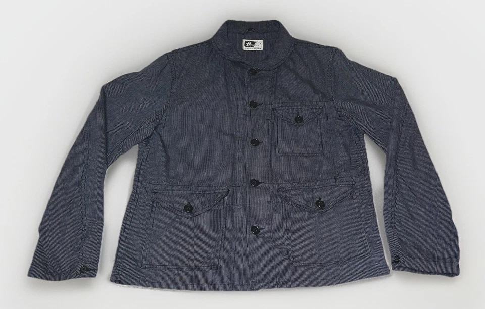 Chaqueta con cuello chal Engineered Garments para hombre M ropa de trabajo militar a rayas Wabash Foto 1 de 4