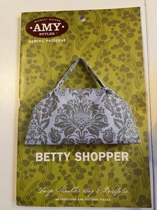BETTY SHOPPER Large Shoulder Bag & Portfolio SEWING PATTERN by Amy Butler UNCUT - Picture 1 of 2