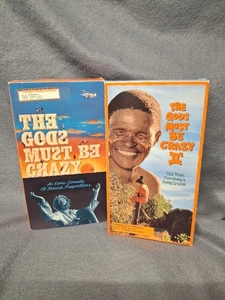 VHS LOT The Gods Must Be Crazy 1 And 2 Epic Comedy Both Fully Tested Ships Fast - Picture 1 of 4