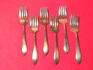 Wallace Wallingford Andover Salad Forks- 6 - Picture 1 of 1