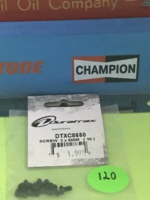 duratrax Dtxc8650 3x6mm Screws (10) NewInPackage 🇺🇸 Shipped - Image 1 of 2