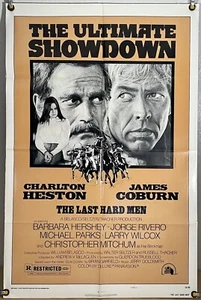 PÓSTER ORIGINAL DE UNA HOJA DE LOS ÚLTIMOS HOMBRES DUROS FF JAMES COBURN (1976) - Imagen 1 de 1