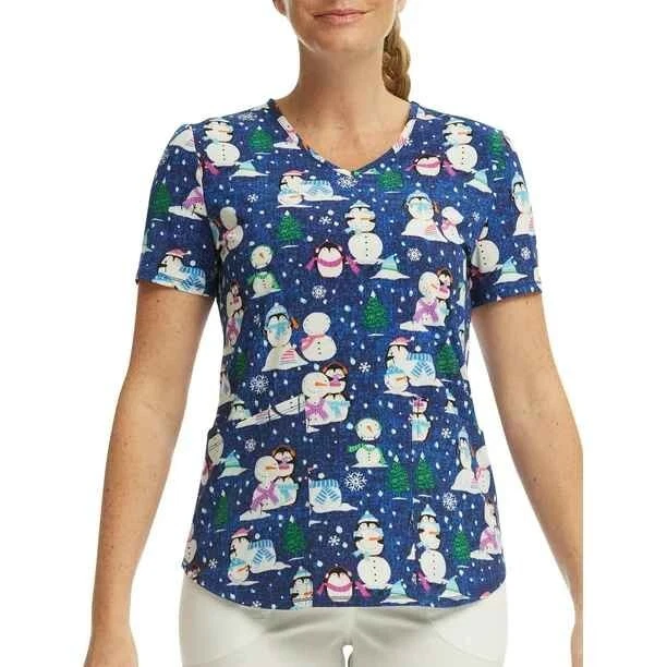 Scrub Star Women's Penguin Playtime Top-2X-NWT - Image 1 of 1