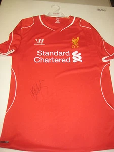 LIVERPOOL-KENNY DALGLISH HAND SIGNED HOME LIVERPOOL JERSEY + PHOTO PROOF + C.O.A - Picture 1 of 6