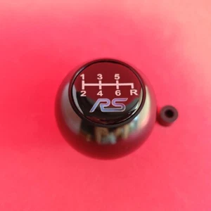BLACK RS 6SP SHORT BALL SHIFT GEAR KNOB for FOCUS MK2 MK3 MK4 FIESTA MK7 MK8 2.5 - Picture 1 of 6